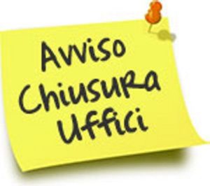 CHIUSURA UFFICI COMUNALI