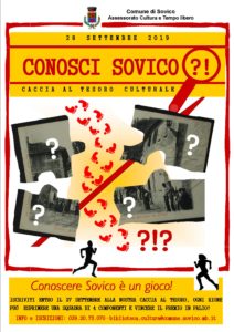 CONOSCI SOVICO? CACCIA AL TESORO CULTURALE