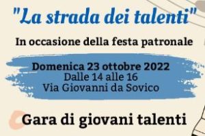 EVENTO ANNULLATO -SOVICO IN ARTE “LA STRADA DEI TALENTI”