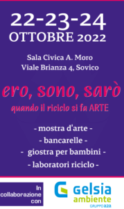 MOSTRA – ERO,SONO,SARO’, quando il riciclo si fa ARTE