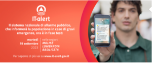 IT-alert, test in Lombardia il 19 settembre